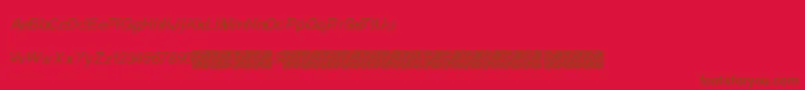 Furiousracing Font – Brown Fonts on Red Background
