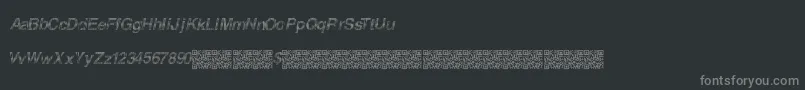 Furiousracing Font – Gray Fonts on Black Background