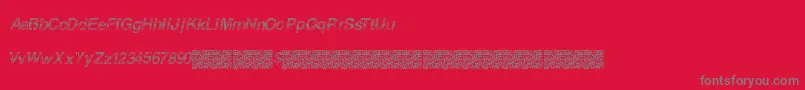 Furiousracing Font – Gray Fonts on Red Background