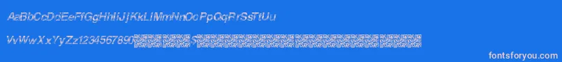 Furiousracing Font – Pink Fonts on Blue Background