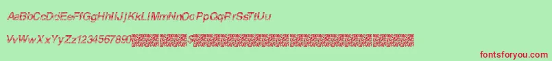 Furiousracing Font – Red Fonts on Green Background