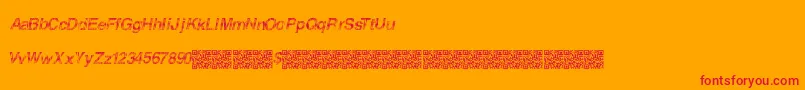 Furiousracing Font – Red Fonts on Orange Background
