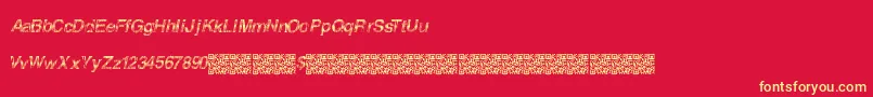 Furiousracing Font – Yellow Fonts on Red Background