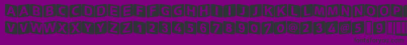 フォントSquareki – 紫の背景に黒い文字