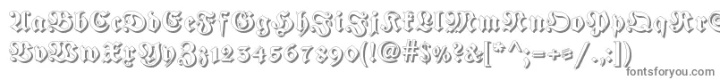 Шрифт Fraktur Shadowed – серые шрифты