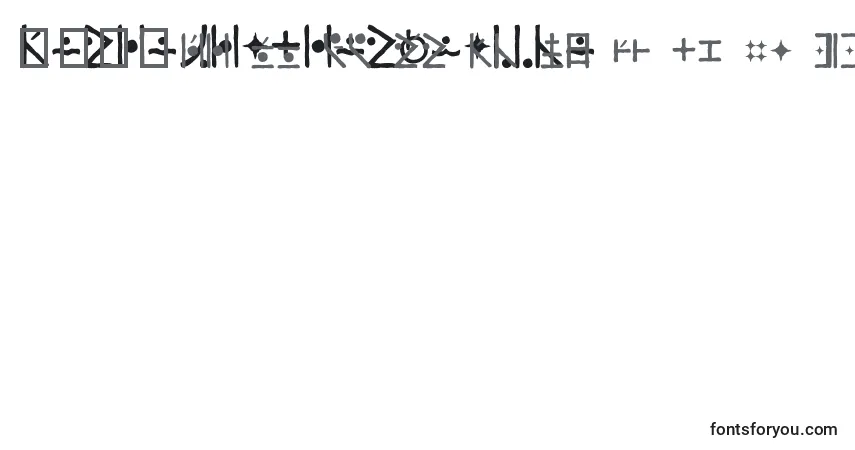A fonte EndankaiHandwritten – alfabeto, números, caracteres especiais