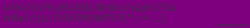 DancingBarefoot Font – Black Fonts on Purple Background