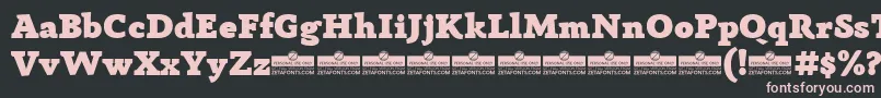 AnaphoraFatTrial Font – Pink Fonts on Black Background