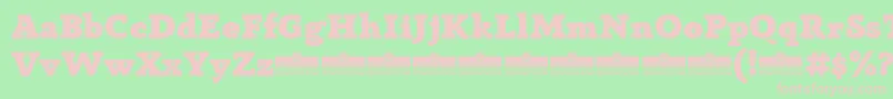 AnaphoraFatTrial Font – Pink Fonts on Green Background