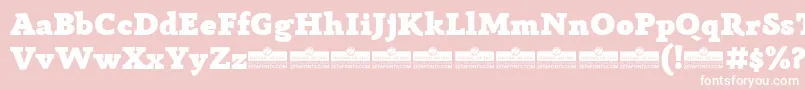 AnaphoraFatTrial Font – White Fonts on Pink Background