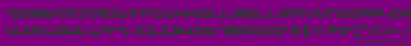 NightrunnerCondensed Font – Black Fonts on Purple Background