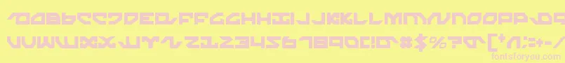 NightrunnerCondensed Font – Pink Fonts on Yellow Background