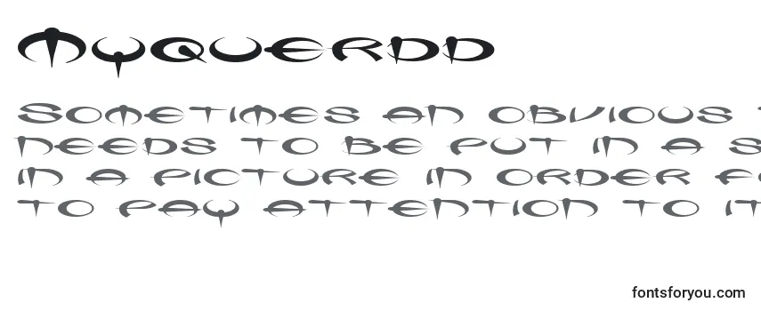 Review of the Myquerdd Font