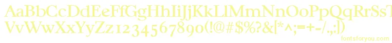 CasablancaRegular-fontti – keltaiset fontit