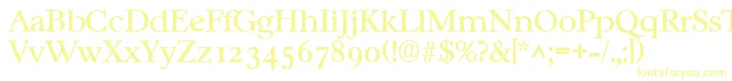 CasablancaRegular Font – Yellow Fonts