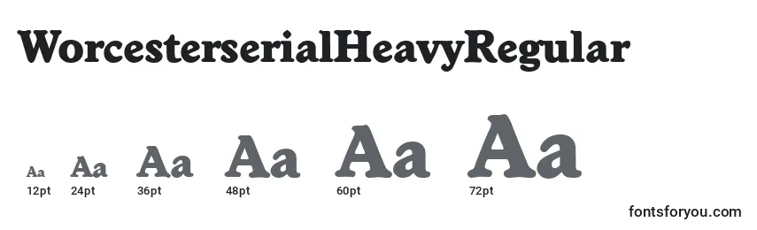 WorcesterserialHeavyRegular Font Sizes
