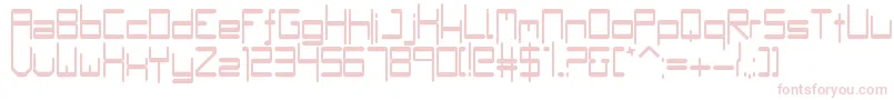 Bumple-fontti – vaaleanpunaiset fontit valkoisella taustalla