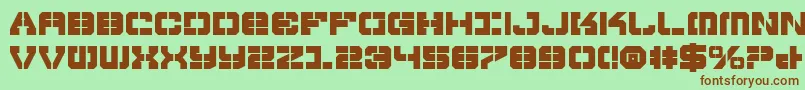 VyperBold Font – Brown Fonts on Green Background