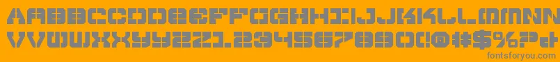 VyperBold Font – Gray Fonts on Orange Background