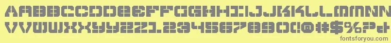 VyperBold Font – Gray Fonts on Yellow Background