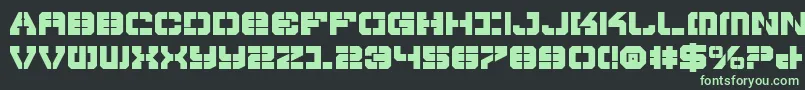 VyperBold-fontti – vihreät fontit mustalla taustalla