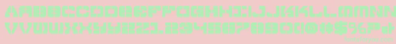 VyperBold Font – Green Fonts on Pink Background