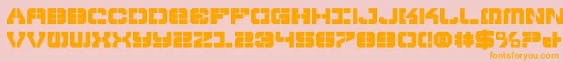 VyperBold Font – Orange Fonts on Pink Background