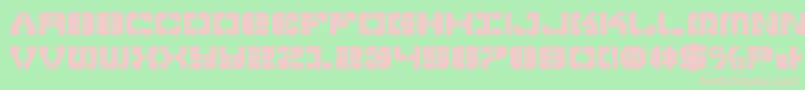 VyperBold-fontti – vaaleanpunaiset fontit vihreällä taustalla