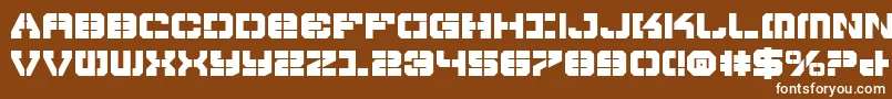 VyperBold Font – White Fonts on Brown Background