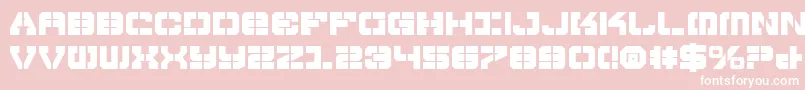 VyperBold Font – White Fonts on Pink Background