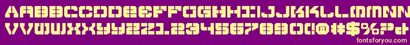 VyperBold Font – Yellow Fonts on Purple Background