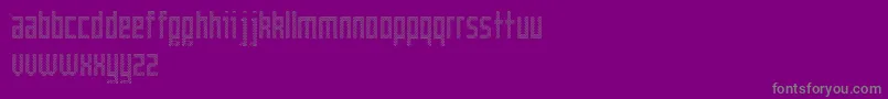 fuente Cross – Fuentes Grises Sobre Fondo Morado