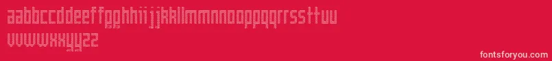 Cross Font – Pink Fonts on Red Background