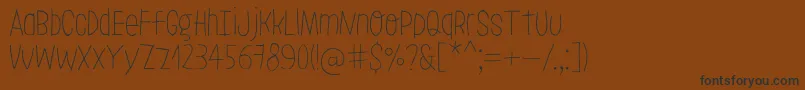 fuente LeoslerRoughLight – Fuentes Negras Sobre Fondo Marrón