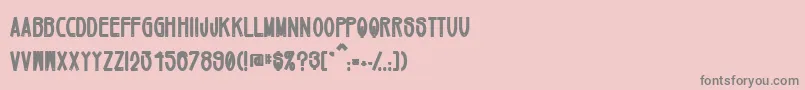 Mikey ffy Font – Gray Fonts on Pink Background