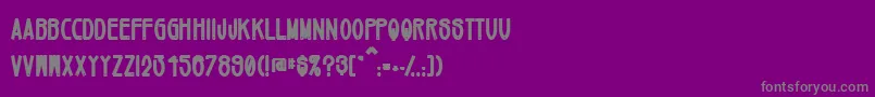 Mikey ffy Font – Gray Fonts on Purple Background