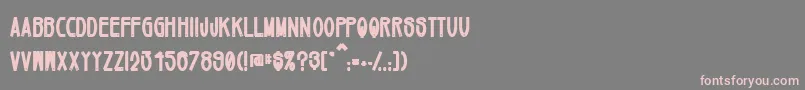 Mikey ffy Font – Pink Fonts on Gray Background
