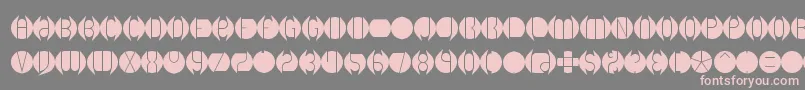 DbLayer1Brk Font – Pink Fonts on Gray Background