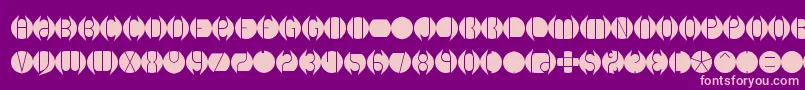 DbLayer1Brk Font – Pink Fonts on Purple Background