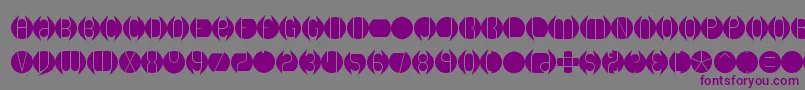 DbLayer1Brk Font – Purple Fonts on Gray Background