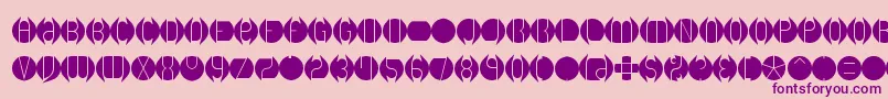 DbLayer1Brk Font – Purple Fonts on Pink Background