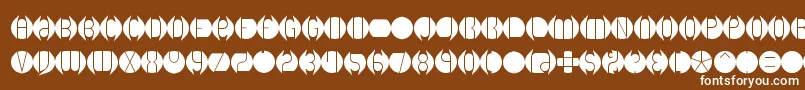 DbLayer1Brk Font – White Fonts on Brown Background
