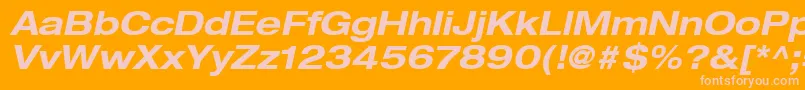 More about HelveticaLt73BoldExtendedOblique Font HelveticaLt73BoldExtendedOblique Font – Pink Fonts on Orange Background