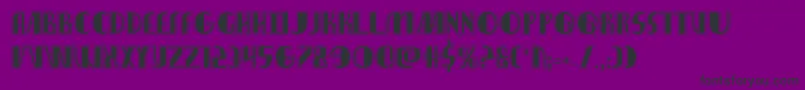 Nathanbrazilacad-Schriftart – Schwarze Schriften auf violettem Hintergrund