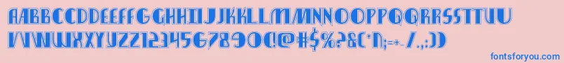 Nathanbrazilacad Font – Blue Fonts on Pink Background