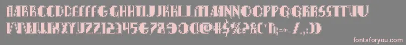 Nathanbrazilacad Font – Pink Fonts on Gray Background