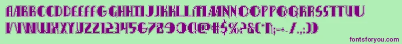 Nathanbrazilacad Font – Purple Fonts on Green Background