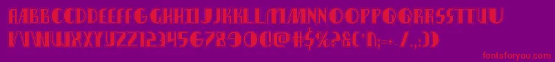 Nathanbrazilacad Font – Red Fonts on Purple Background