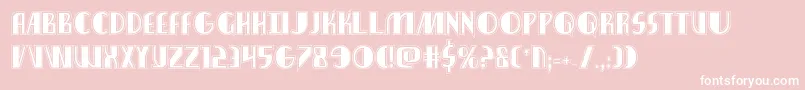 Nathanbrazilacad Font – White Fonts on Pink Background