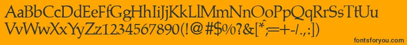 PalinodbNormal Font – Black Fonts on Orange Background